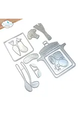 ELIZABETH CRAFT DESIGNS ELIZABETH CRAFT DESIGNS CUTE & WHIMSICAL LIVING IT UP COOKING POT DIE SET