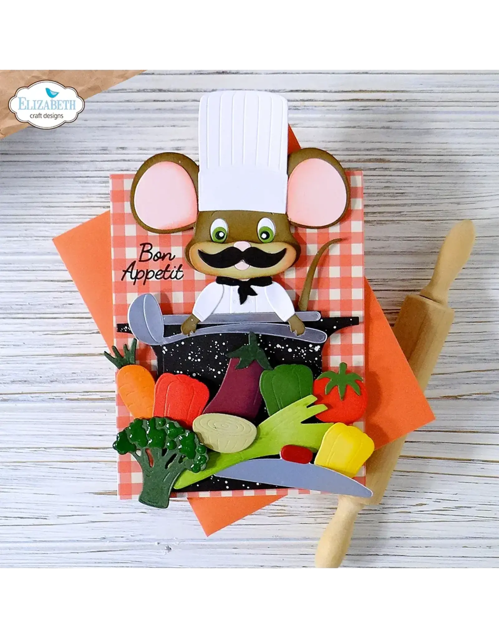 ELIZABETH CRAFT DESIGNS ELIZABETH CRAFT DESIGNS CUTE & WHIMSICAL LIVING IT UP COOKING POT DIE SET