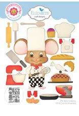 ELIZABETH CRAFT DESIGNS ELIZABETH CRAFT DESIGNS CUTE & WHIMSICAL LIVING IT UP BAKING ACCESSORIES DIE SET