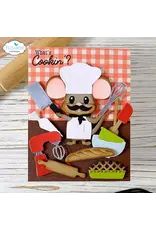 ELIZABETH CRAFT DESIGNS ELIZABETH CRAFT DESIGNS CUTE & WHIMSICAL LIVING IT UP BAKING ACCESSORIES DIE SET