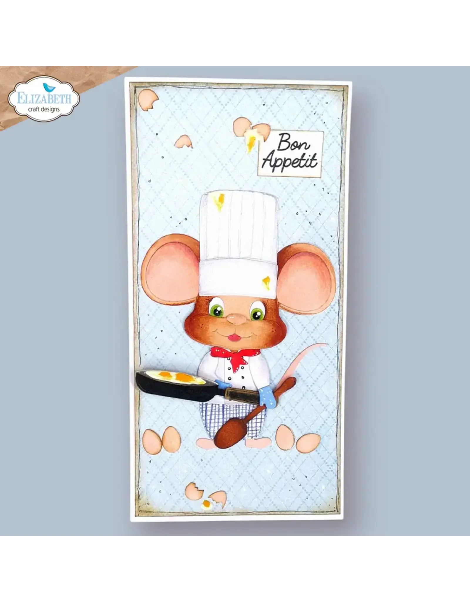 ELIZABETH CRAFT DESIGNS ELIZABETH CRAFT DESIGNS CUTE & WHIMSICAL LIVING IT UP BAKING ACCESSORIES DIE SET