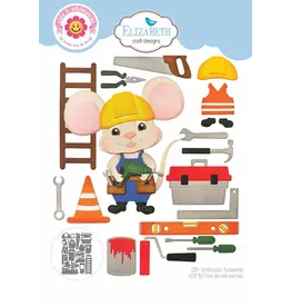 ELIZABETH CRAFT DESIGNS ELIZABETH CRAFT DESIGNS CUTE & WHIMSICAL LIVING IT UP CONSTRUCTION ACCESSORIES DIE SET