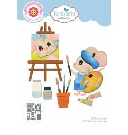 ELIZABETH CRAFT DESIGNS ELIZABETH CRAFT DESIGNS CUTE & WHIMSICAL LIVING IT UP ART ACCESSORIES DIE SET