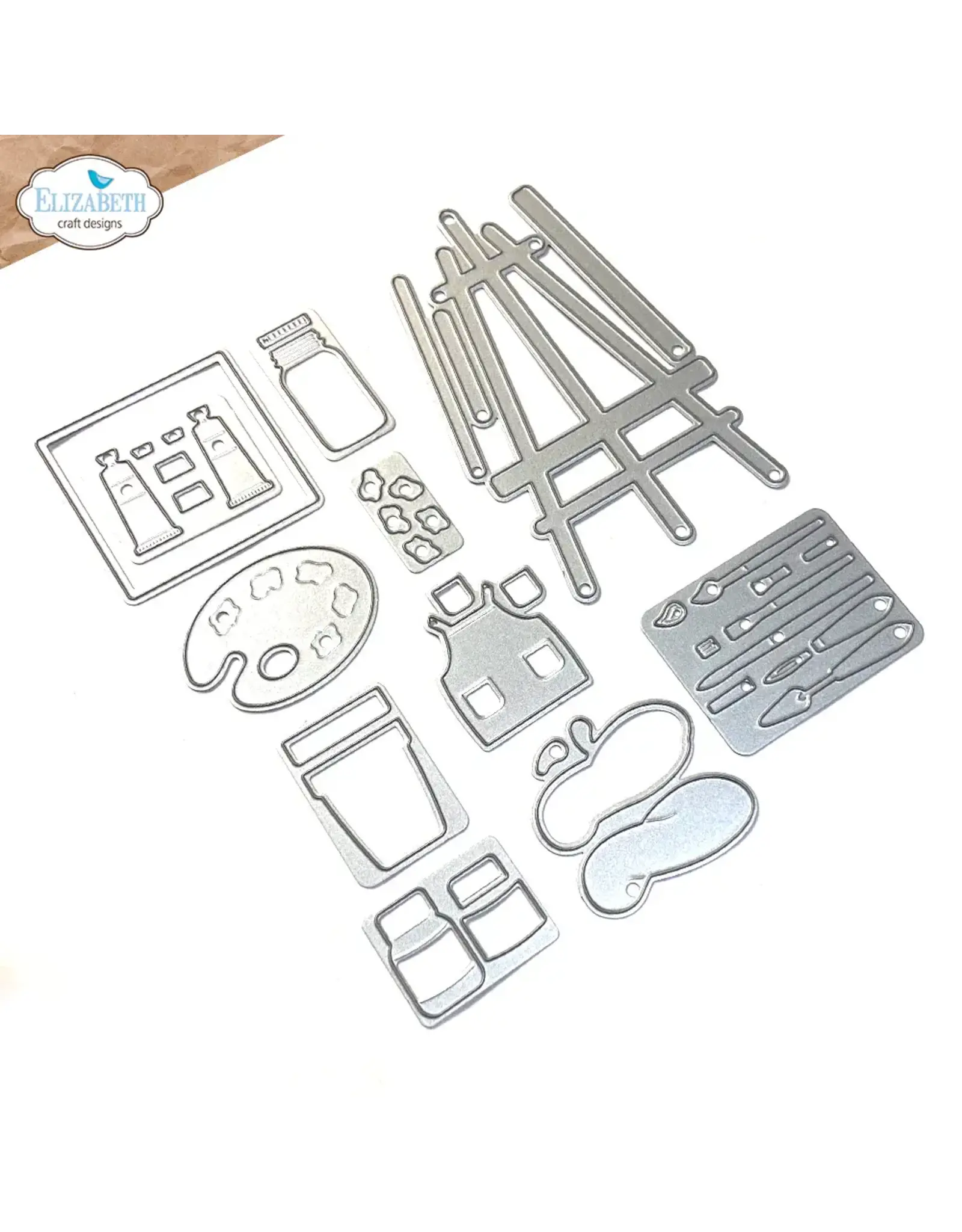 ELIZABETH CRAFT DESIGNS ELIZABETH CRAFT DESIGNS CUTE & WHIMSICAL LIVING IT UP ART ACCESSORIES DIE SET