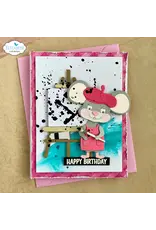 ELIZABETH CRAFT DESIGNS ELIZABETH CRAFT DESIGNS CUTE & WHIMSICAL LIVING IT UP ART ACCESSORIES DIE SET