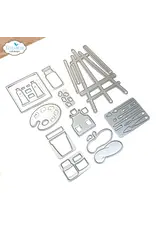 ELIZABETH CRAFT DESIGNS ELIZABETH CRAFT DESIGNS CUTE & WHIMSICAL LIVING IT UP ART ACCESSORIES DIE SET