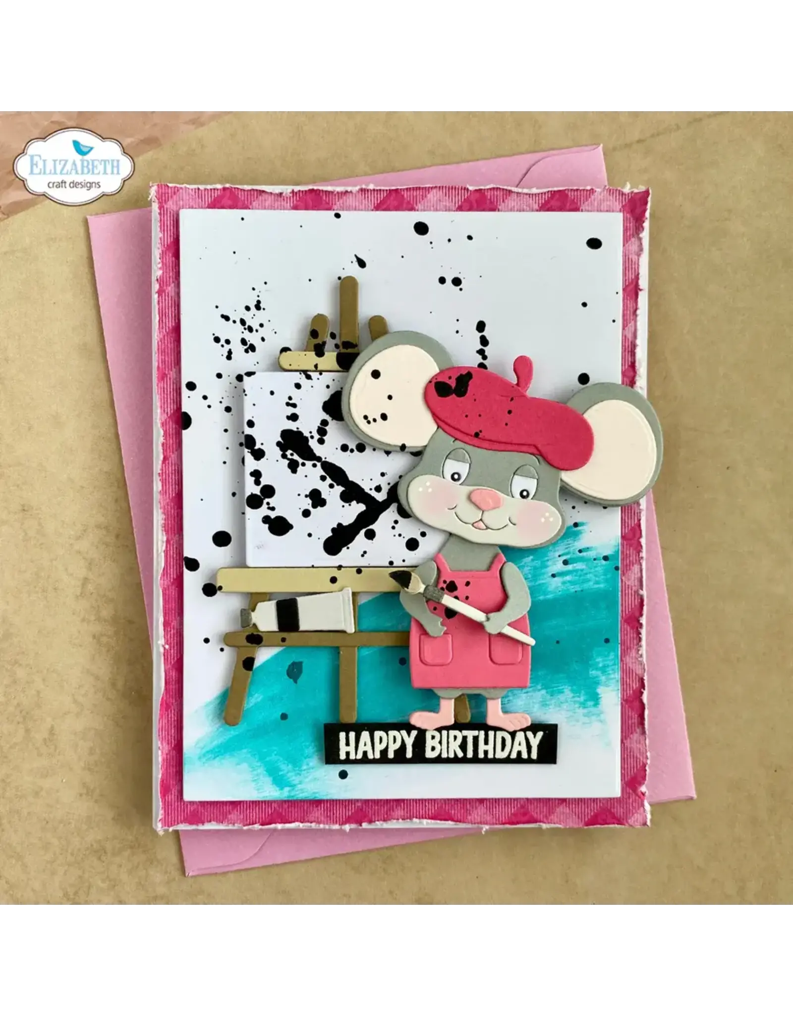 ELIZABETH CRAFT DESIGNS ELIZABETH CRAFT DESIGNS CUTE & WHIMSICAL LIVING IT UP ART ACCESSORIES DIE SET