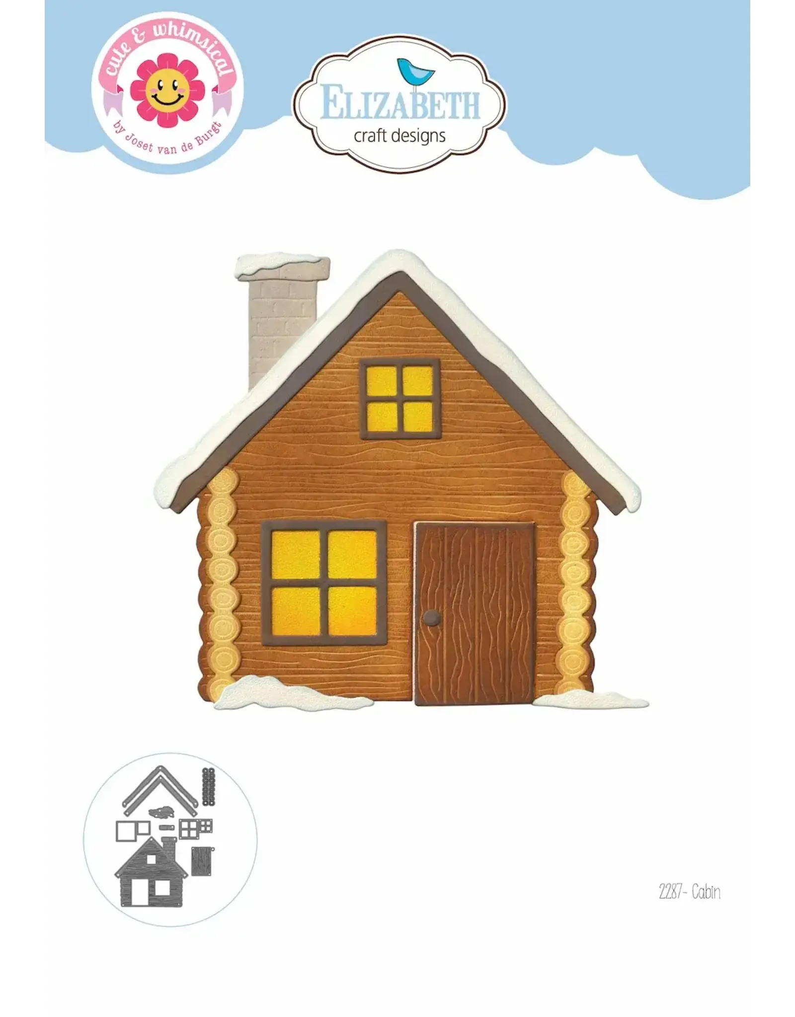 ELIZABETH CRAFT DESIGNS ELIZABETH CRAFT DESIGNS CUTE & WHIMSICAL LIVING IT UP CABIN DIE SET