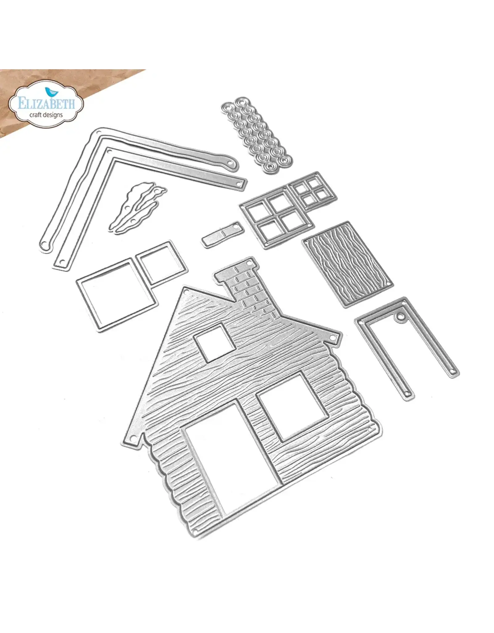 ELIZABETH CRAFT DESIGNS ELIZABETH CRAFT DESIGNS CUTE & WHIMSICAL LIVING IT UP CABIN DIE SET