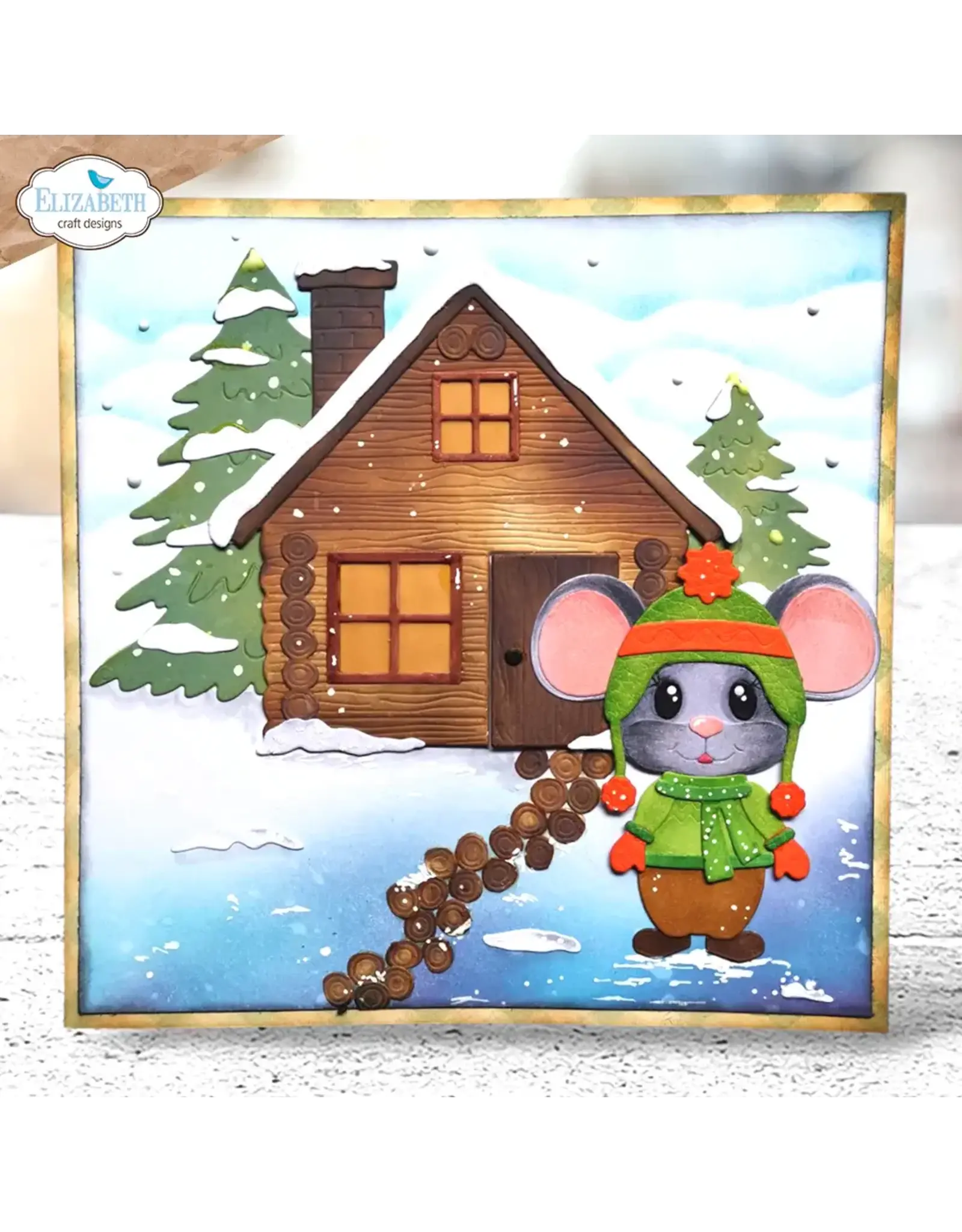 ELIZABETH CRAFT DESIGNS ELIZABETH CRAFT DESIGNS CUTE & WHIMSICAL LIVING IT UP CABIN DIE SET