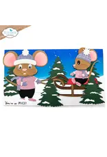 ELIZABETH CRAFT DESIGNS ELIZABETH CRAFT DESIGNS CUTE & WHIMSICAL LIVING IT UP WINTER SCENERY ACCESSORIES DIE SET
