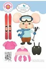 ELIZABETH CRAFT DESIGNS ELIZABETH CRAFT DESIGNS CUTE & WHIMSICAL LIVING IT UP BIG MOUSE WINTER ACCESSORIES DIE SET
