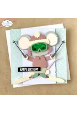 ELIZABETH CRAFT DESIGNS ELIZABETH CRAFT DESIGNS CUTE & WHIMSICAL LIVING IT UP BIG MOUSE WINTER ACCESSORIES DIE SET