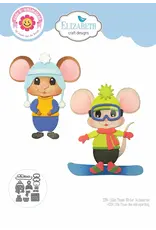 ELIZABETH CRAFT DESIGNS ELIZABETH CRAFT DESIGNS CUTE & WHIMSICAL LIVING IT UP LITTLE MOUSE WINTER ACCESSORIES DIE SET