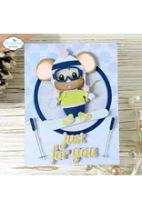ELIZABETH CRAFT DESIGNS ELIZABETH CRAFT DESIGNS CUTE & WHIMSICAL LIVING IT UP LITTLE MOUSE WINTER ACCESSORIES DIE SET