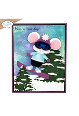 ELIZABETH CRAFT DESIGNS ELIZABETH CRAFT DESIGNS CUTE & WHIMSICAL LIVING IT UP LITTLE MOUSE WINTER ACCESSORIES DIE SET