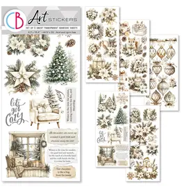 CIAO BELLA CIAO BELLA WINTER SEASON TRANSPARENT ADHESIVE SHEETS 5/PK