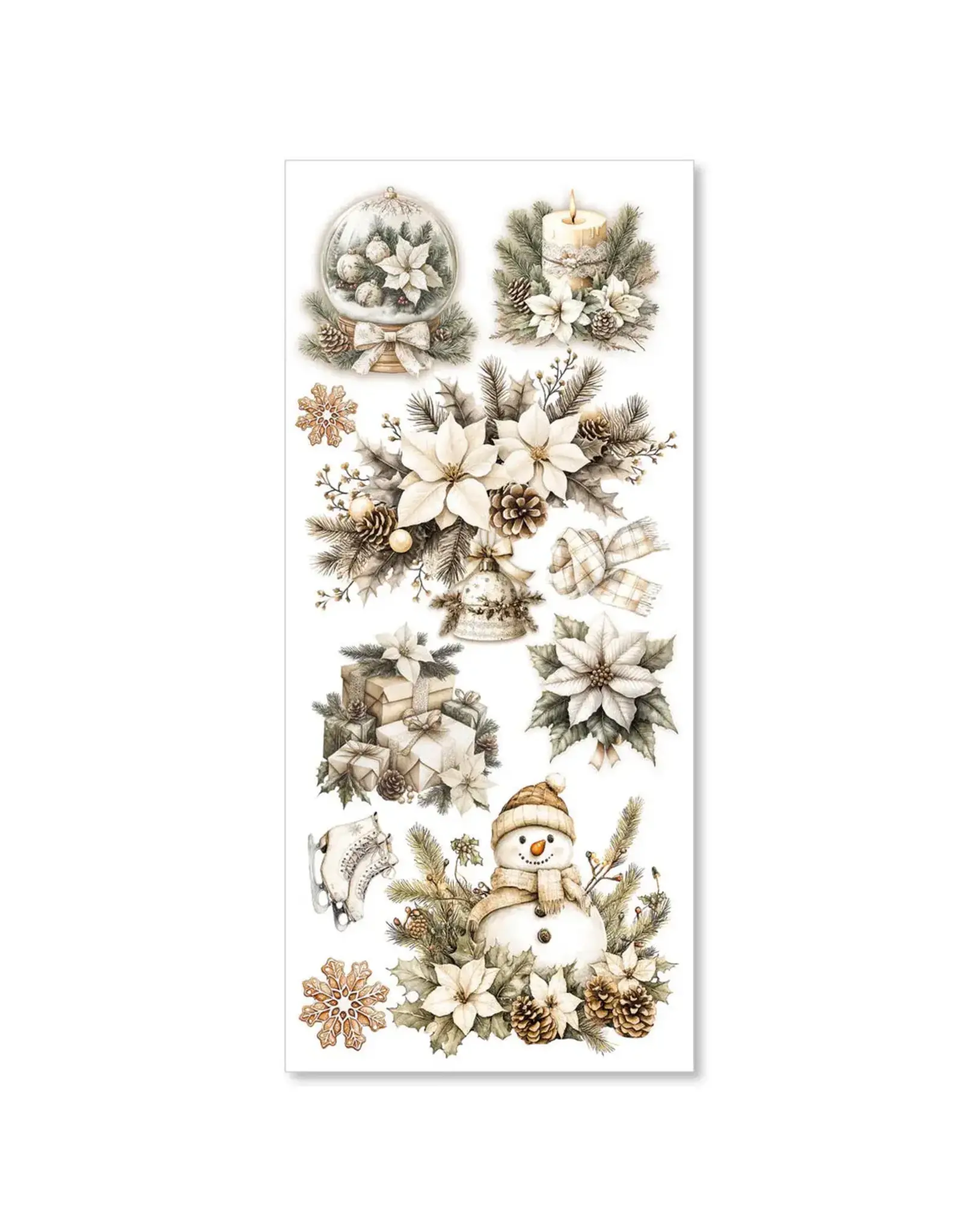 CIAO BELLA CIAO BELLA WINTER SEASON TRANSPARENT ADHESIVE SHEETS 5/PK