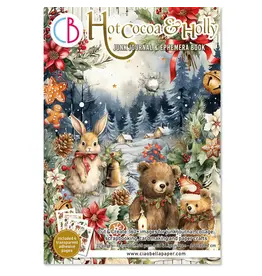 CIAO BELLA CIAO BELLA HOT COCOA & HOLLY JUNK JOURNAL & EPHEMERA 32/PK