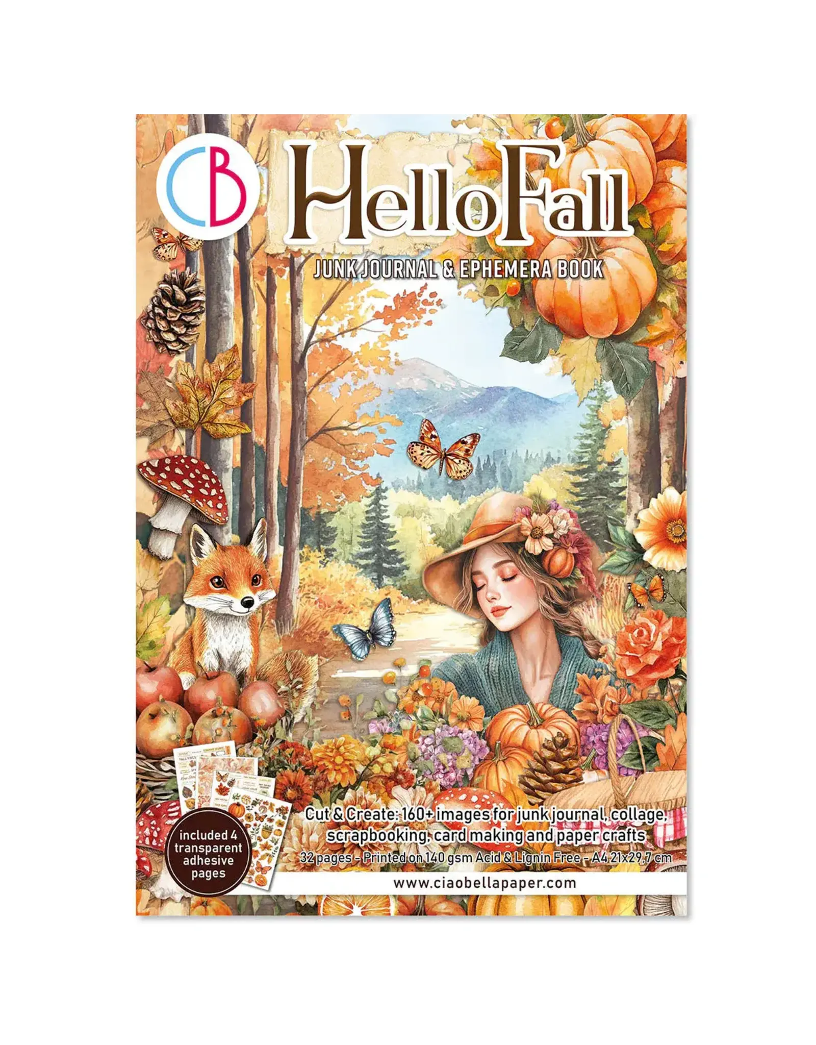 CIAO BELLA CIAO BELLA HELLO FALL JUNK JOURNAL & EPHEMERA 32/PK