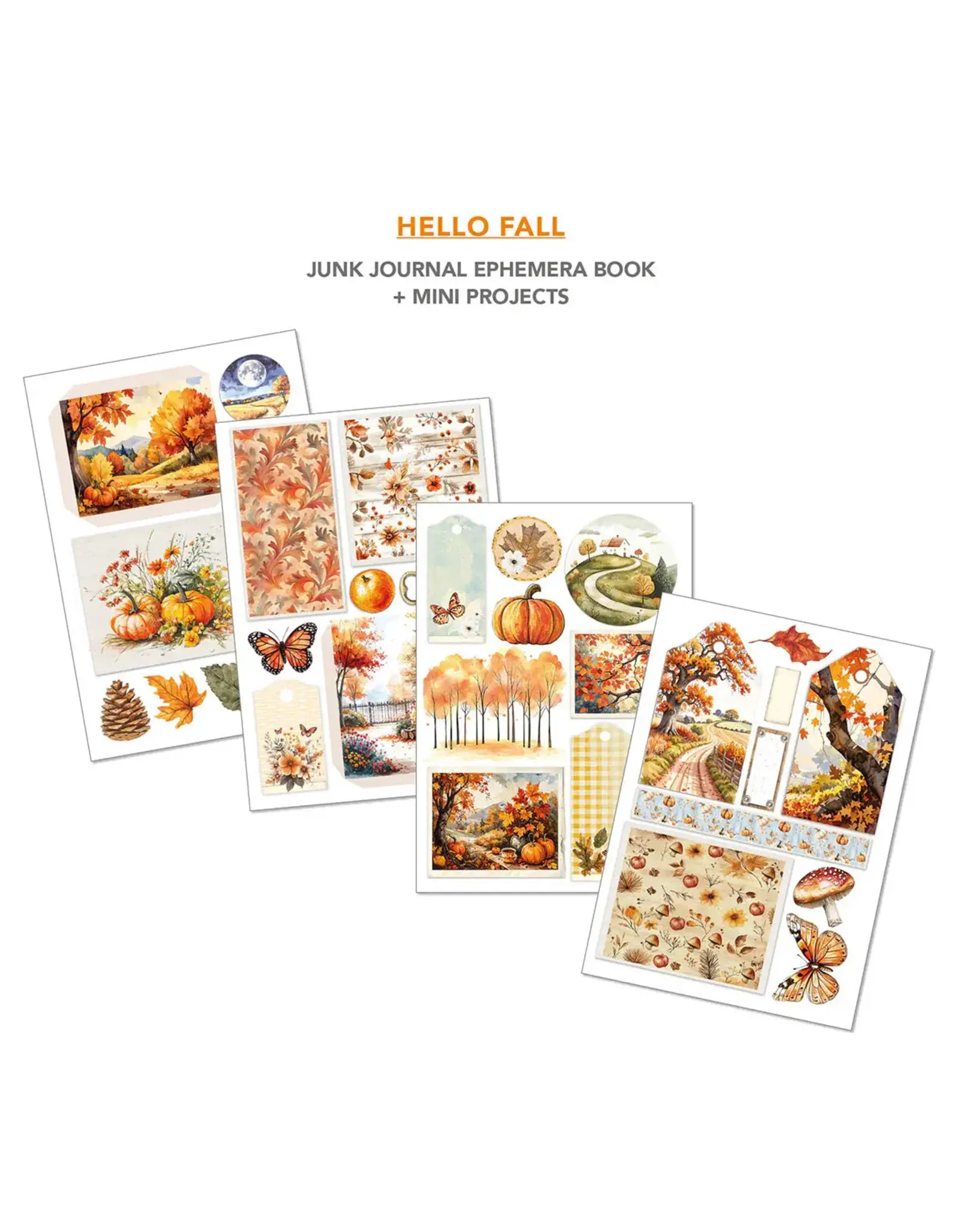 CIAO BELLA CIAO BELLA HELLO FALL JUNK JOURNAL & EPHEMERA 32/PK