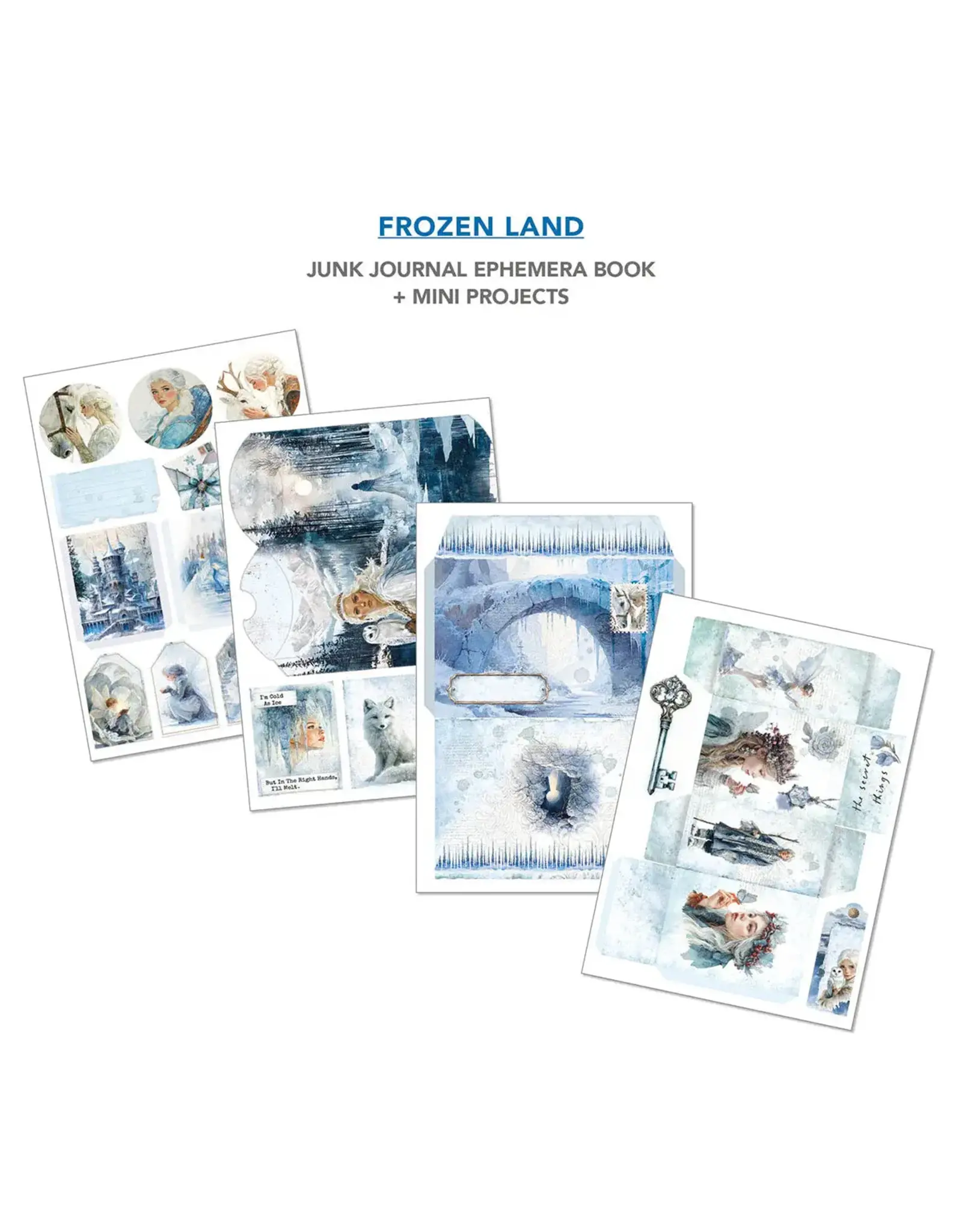 CIAO BELLA CIAO BELLA FROZEN LAND JUNK JOURNAL & EPHEMERA 32/PK
