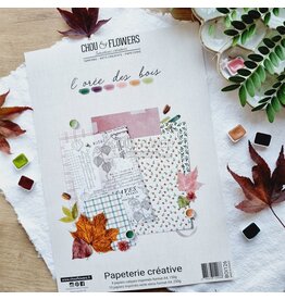 CHOU & FLOWERS CHOU & FLOWERS COLLECTION L'ORÉE DES BOIS PAPETERIE CRÉATIVE A4 COLLECTION PACK