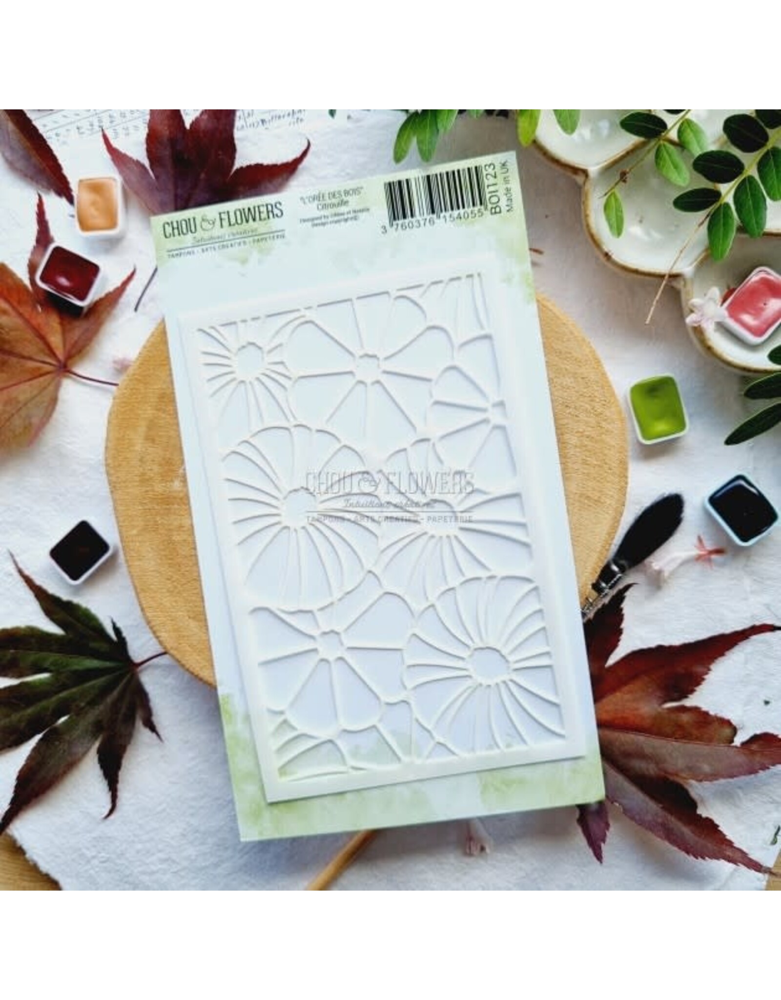 CHOU & FLOWERS CHOU & FLOWERS COLLECTION L'ORÉE DES BOIS LES POCHOIRS A6 CITROUILLES