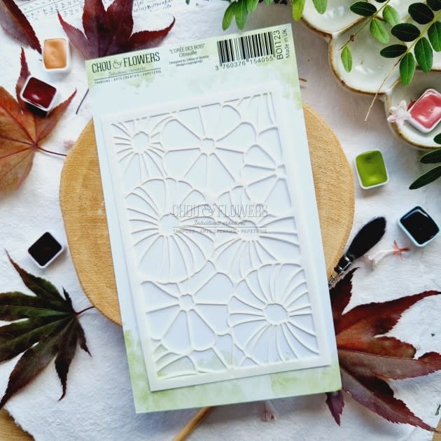 CHOU & FLOWERS CHOU & FLOWERS COLLECTION L'ORÉE DES BOIS LES POCHOIRS A6 CITROUILLES