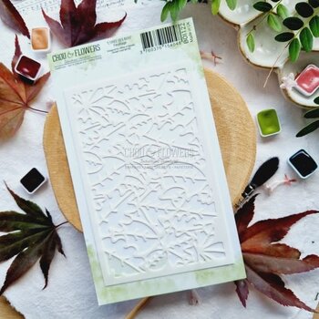 CHOU & FLOWERS CHOU & FLOWERS COLLECTION L'ORÉE DES BOIS LES POCHOIRS A6 FEUILLAGES