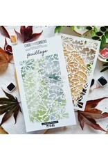 CHOU & FLOWERS CHOU & FLOWERS COLLECTION L'ORÉE DES BOIS LES POCHOIRS A6 FEUILLAGES