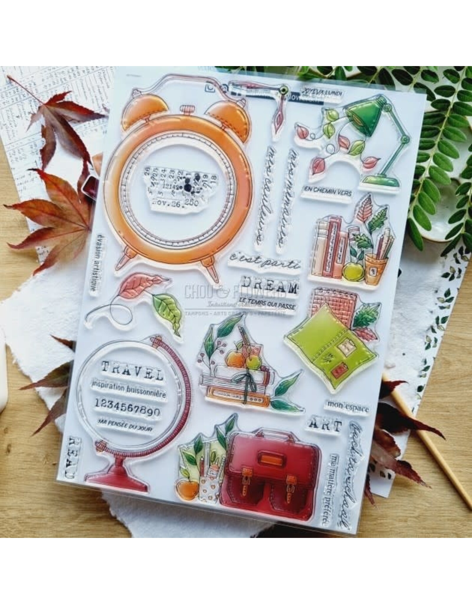 CHOU & FLOWERS CHOU & FLOWERS COLLECTION L'ORÉE DES BOIS LE REVEIL A4 CLEAR STAMP SET