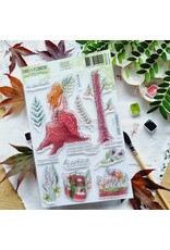 CHOU & FLOWERS CHOU & FLOWERS COLLECTION L'ORÉE DES BOIS BALADE EN FORÊT A5 CLEAR STAMP SET