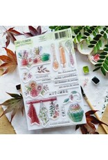 CHOU & FLOWERS CHOU & FLOWERS COLLECTION L'ORÉE DES BOIS EN CUISUNE A5 CLEAR STAMP SET