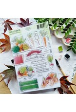 CHOU & FLOWERS CHOU & FLOWERS COLLECTION L'ORÉE DES BOIS LÉGUMES DE SAISON A5 CLEAR STAMP SET