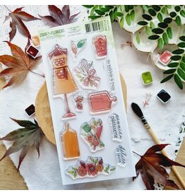 CHOU & FLOWERS CHOU & FLOWERS COLLECTION L'ORÉE DES BOIS LE TABLIER DL CLEAR STAMP SET