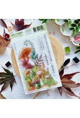 CHOU & FLOWERS CHOU & FLOWERS COLLECTION L'ORÉE DES BOIS MUSHROOMS A6 CLEAR STAMP SET