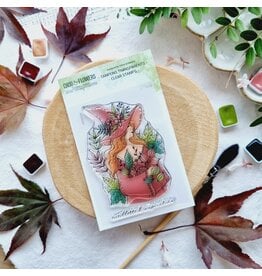 CHOU & FLOWERS CHOU & FLOWERS COLLECTION L'ORÉE DES BOIS FILLE DES BOIS A7 CLEAR STAMP SET