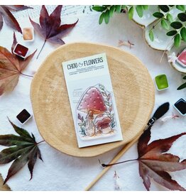 CHOU & FLOWERS CHOU & FLOWERS COLLECTION L'ORÉE DES BOIS MINI CHAMPIGNON A8 CLEAR STAMP
