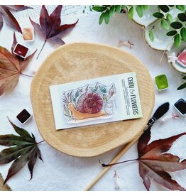 CHOU & FLOWERS CHOU & FLOWERS COLLECTION L'ORÉE DES BOIS L'ESCARGOT A8 CLEAR STAMP