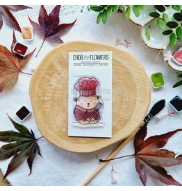 CHOU & FLOWERS CHOU & FLOWERS COLLECTION L'ORÉE DES BOIS DOUDOU CUISINIER A8 CLEAR STAMP