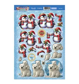 HUNKYDORY CRAFTS LTD. HUNKYDORY POLAR BEARS DECOUPAGE TOPPERS