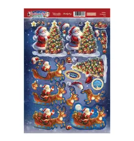 HUNKYDORY CRAFTS LTD. HUNKYDORY FATHER CHRISTMAS DECOUPAGE TOPPERS