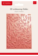 CRAFTERS COMPANION CRAFTERS COMPANION ELEGANT MISTLETOE 3D EMBOSSING FOLDER CRAFTERS COMPANION CRAFTERS COMPANION ELEGANT MISTLETOE 3D EMBOSSING FOLDER