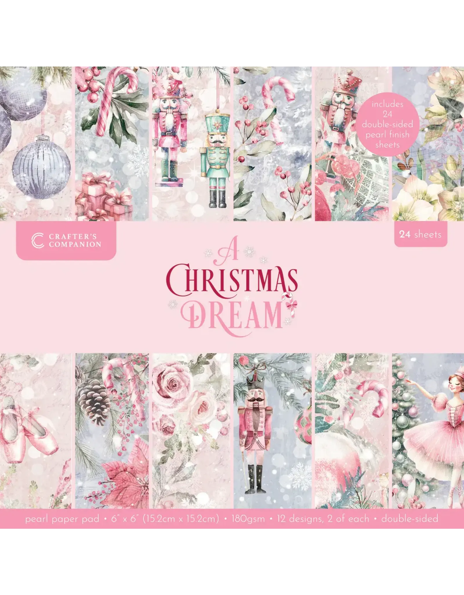 CRAFTERS COMPANION CRAFTERS COMPANION SARA SIGNATURE A CHRISTMAS DREAM 6x6 PAPER PAD