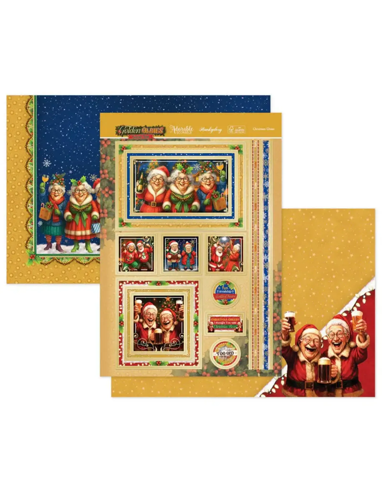 HUNKYDORY CRAFTS LTD. HUNKYDORY CHRISTMAS CHEER LUXURY TOPPER SET