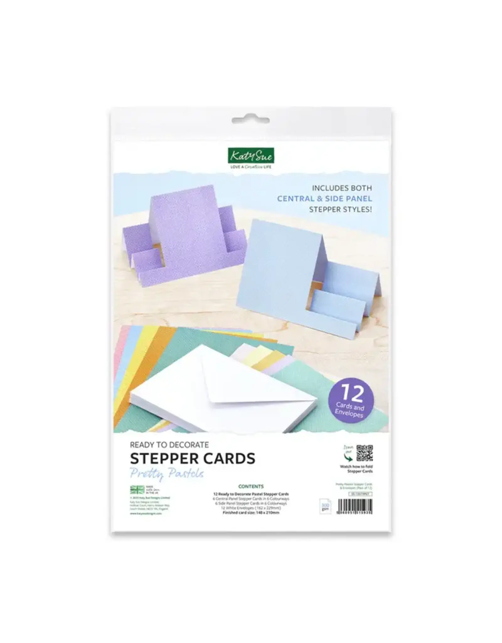 KATY SUE KATY SUE PRETTY PASTELS STEPPER CARDS