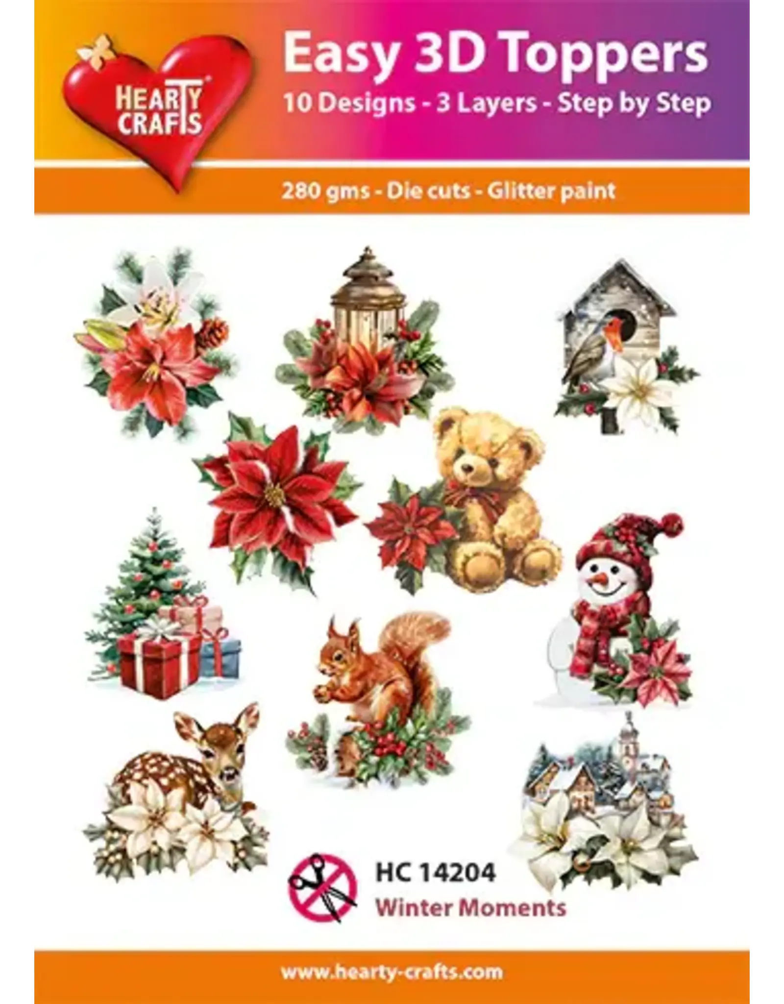 HEARTY CRAFTS HEARTY CRAFTS WINTER MOMENTS EASY 3D TOPPERS