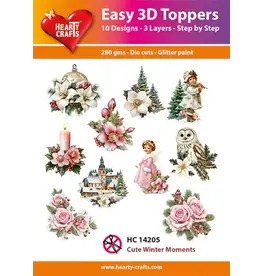 HEARTY CRAFTS HEARTY CRAFTS CUTE WINTER MOMENTS EASY 3D TOPPERS