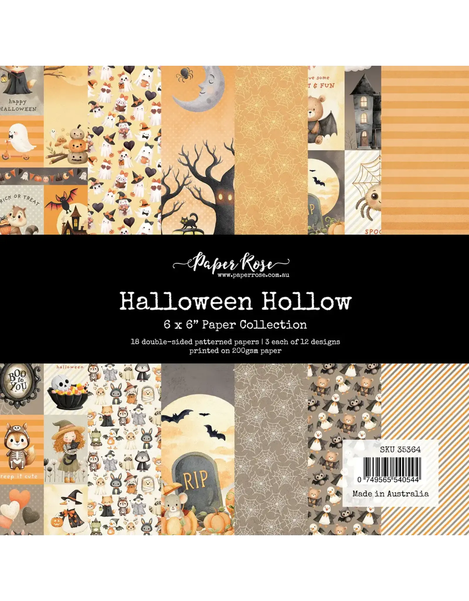 PAPER ROSE PAPER ROSE HALLOWEEN HOLLOW 6x6 PAPER COLLECTION